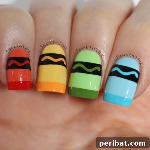 Crayon nails