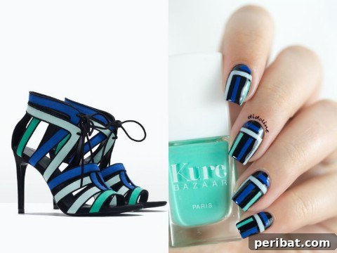 Shoe-inspired nails