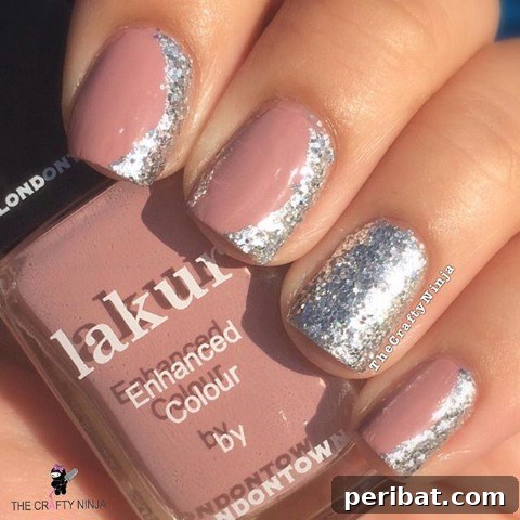 Pink and silver simplicity