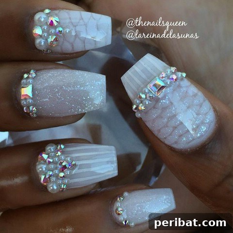 Wedding glamour nails