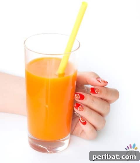 Juicy citrus nails