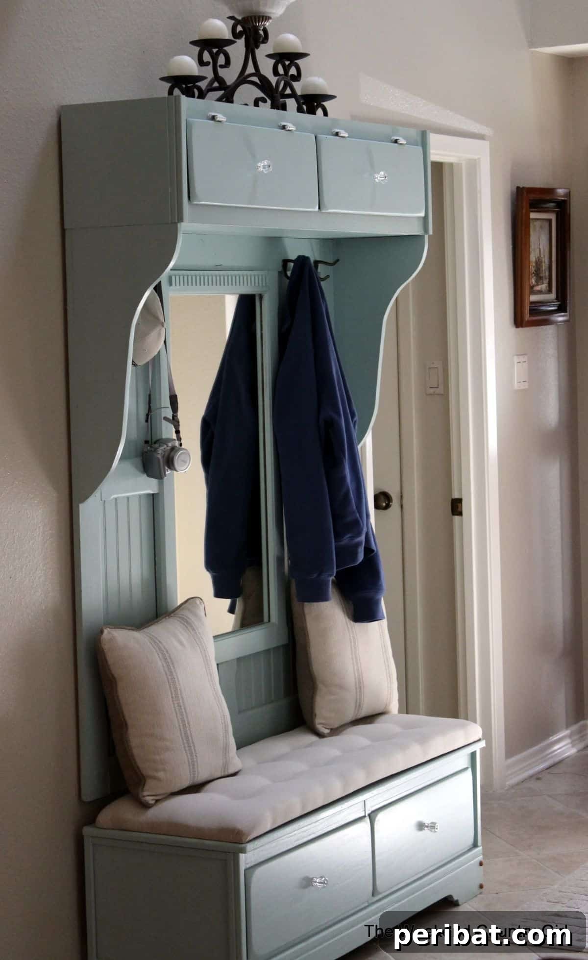 Dresser Reimagined 39 Stunning Upcycling Projects 19 Dresser to Mudroom Bench