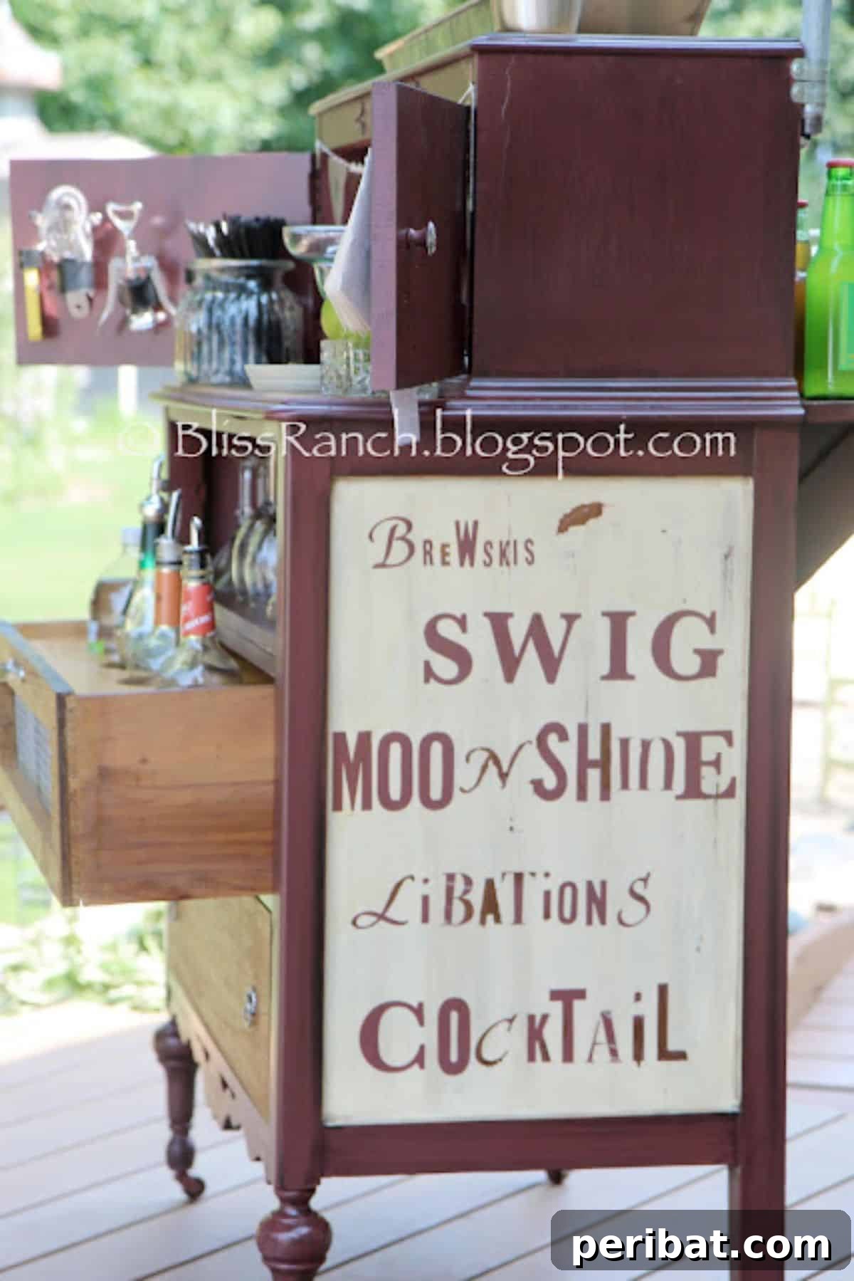 Dresser Reimagined 39 Stunning Upcycling Projects 3 Upcycle It as a Home Bar