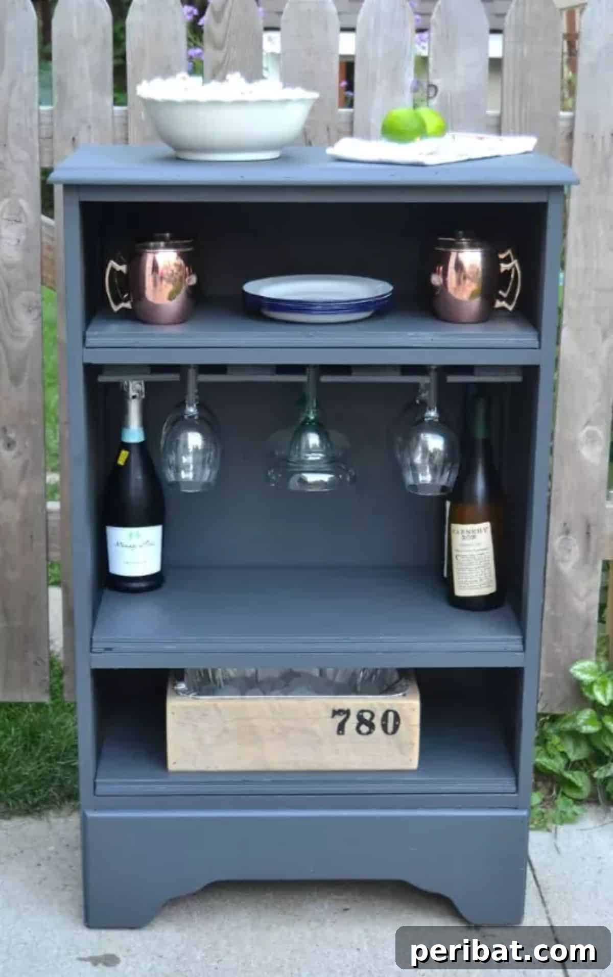 Dresser Reimagined 39 Stunning Upcycling Projects 21 Turn a Curbside Dresser Into a Bar