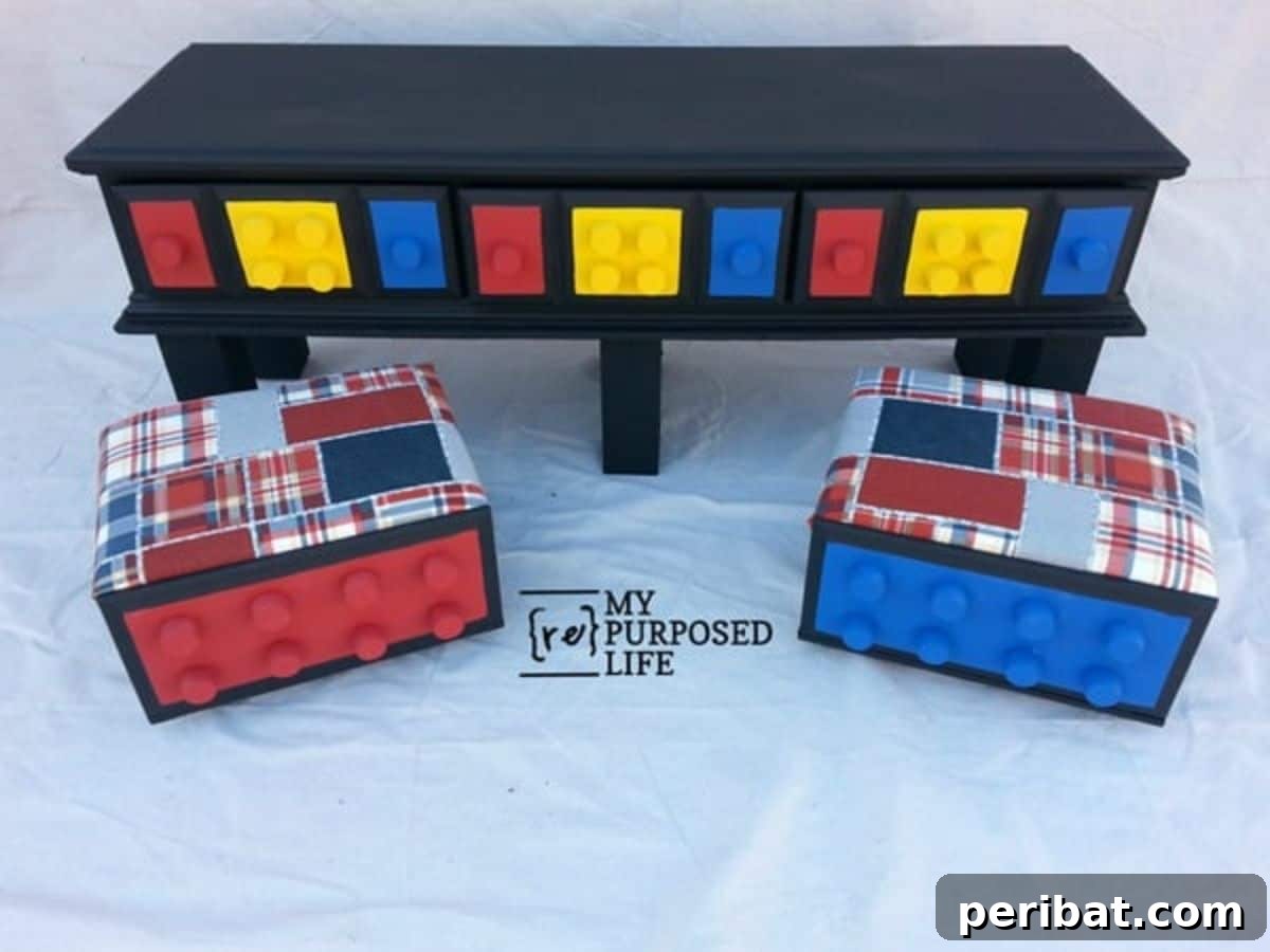 Dresser Reimagined 39 Stunning Upcycling Projects 4 Repurpose It Into a Lego Table