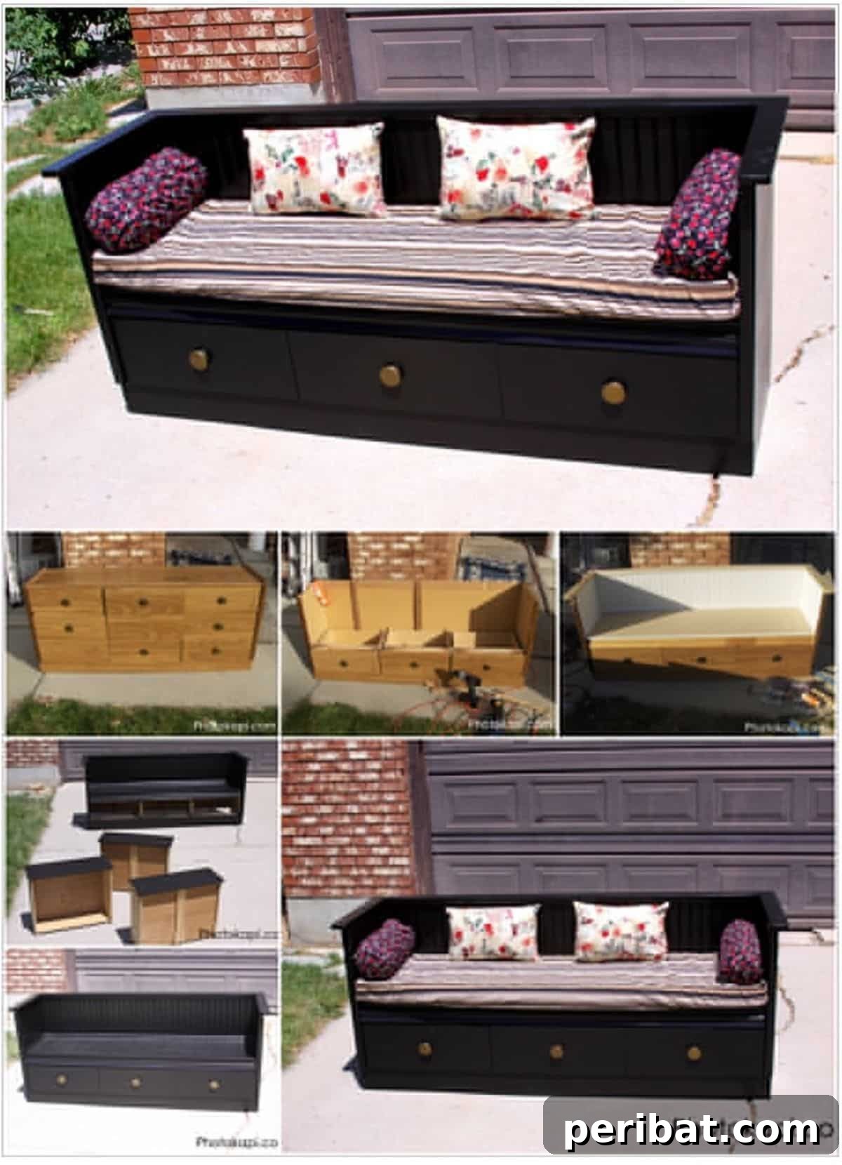 Dresser Reimagined 39 Stunning Upcycling Projects 9 Turn It Into an Awesome Bench