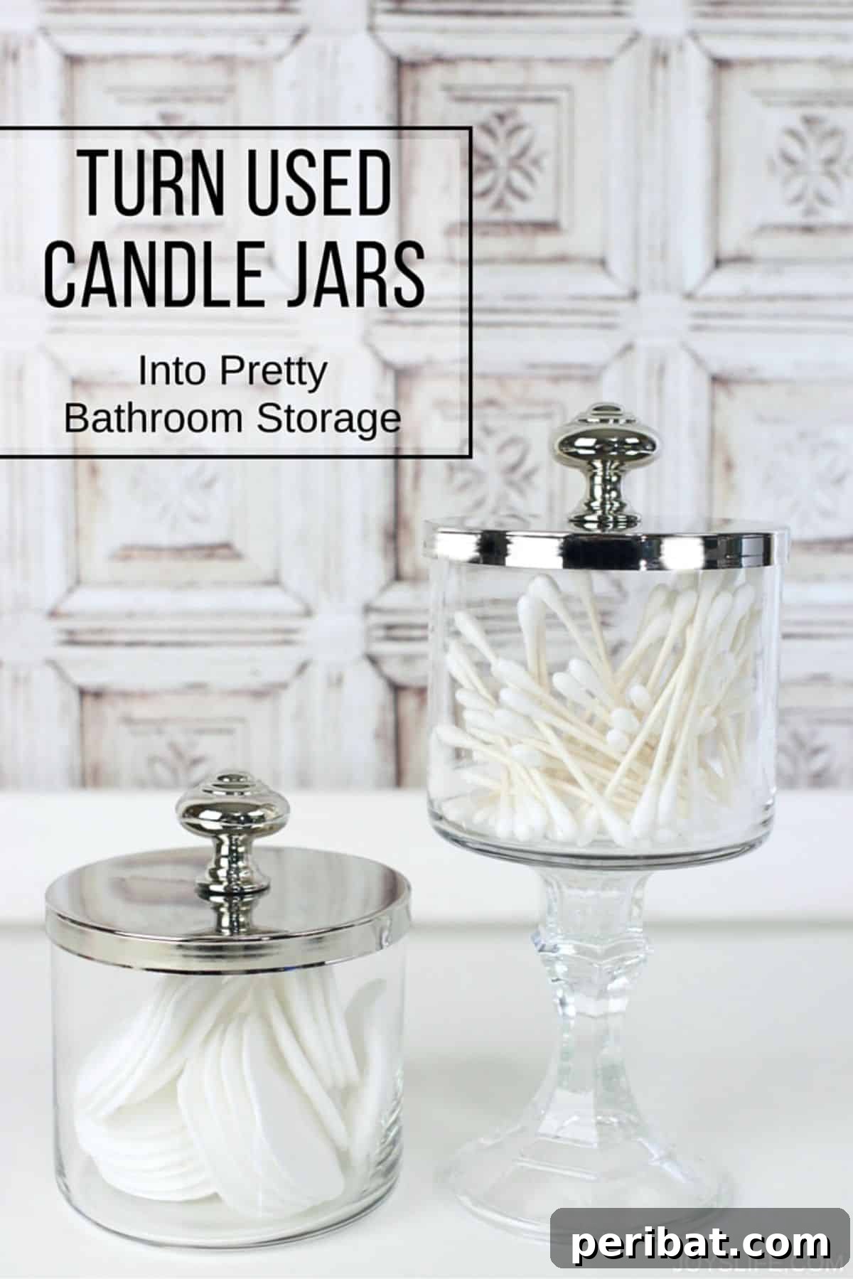 36 Genius Ideas for Repurposing Candle and Mini Jars 12 Turn Used Candle Jars Into Pretty Bathroom Storage