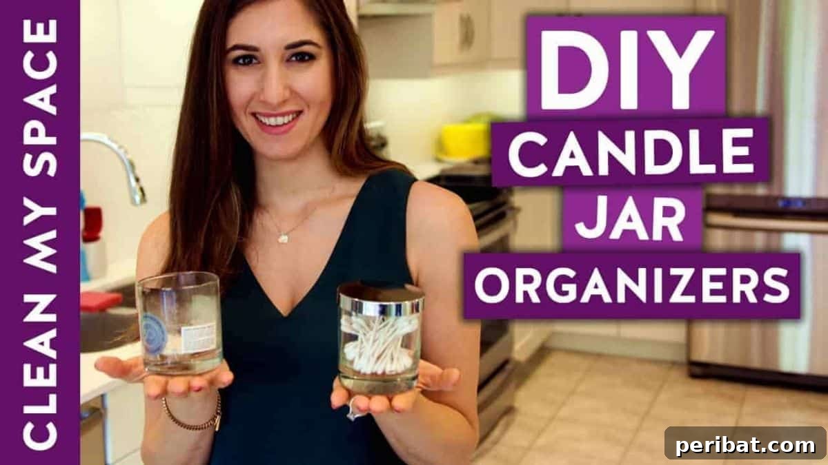 36 Genius Ideas for Repurposing Candle and Mini Jars 24 DIY Candle Jar Organizers!