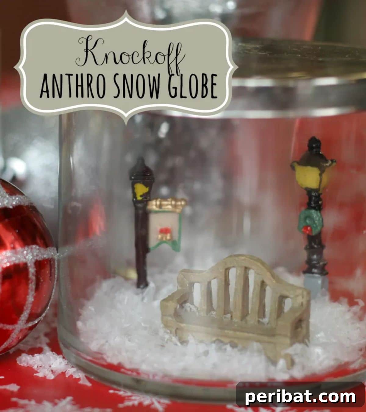 36 Genius Ideas for Repurposing Candle and Mini Jars 30 Knockoff Anthropologie Snow Globes