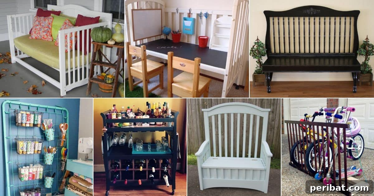 Cribs Reimagined 37 Clever Upcycling Ideas 2 Creative ways to repurpose old cribs for home and garden projects
