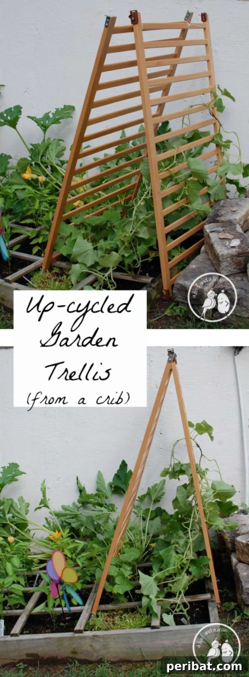 Cribs Reimagined 37 Clever Upcycling Ideas 15 Old crib repurposed into an artistic garden trellis