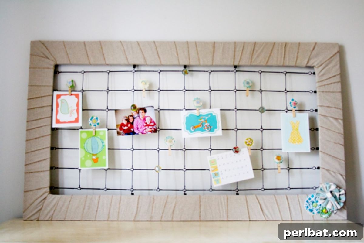 Cribs Reimagined 37 Clever Upcycling Ideas 16 Simple DIY crib spring memo board for display