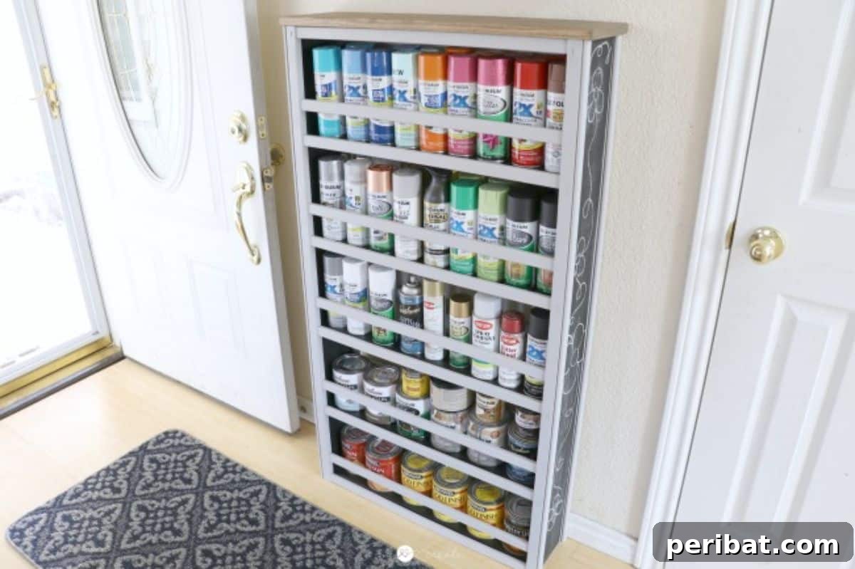 Cribs Reimagined 37 Clever Upcycling Ideas 23 Old crib transformed into a useful paint can shelf