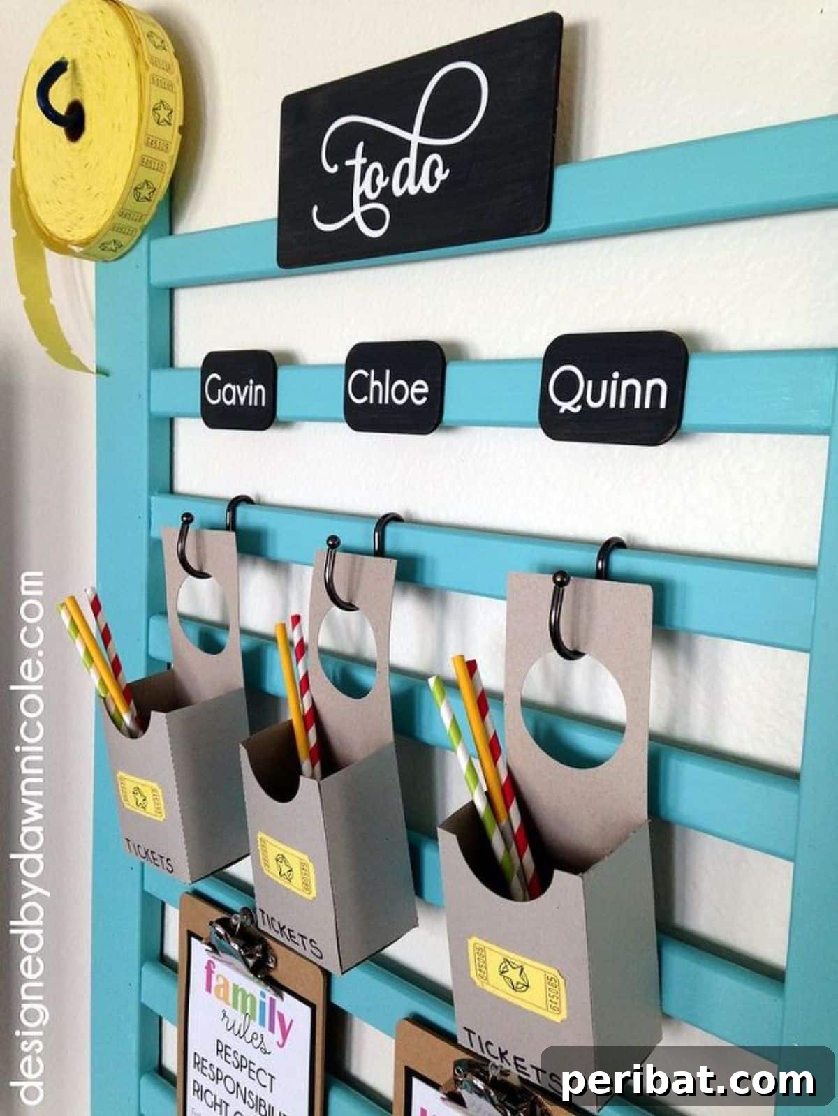 Cribs Reimagined 37 Clever Upcycling Ideas 27 Crib side transformed into a wall-mounted chore chart