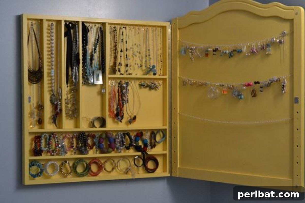 Cribs Reimagined 37 Clever Upcycling Ideas 30 Old crib side converted into a beautiful jewelry organizer