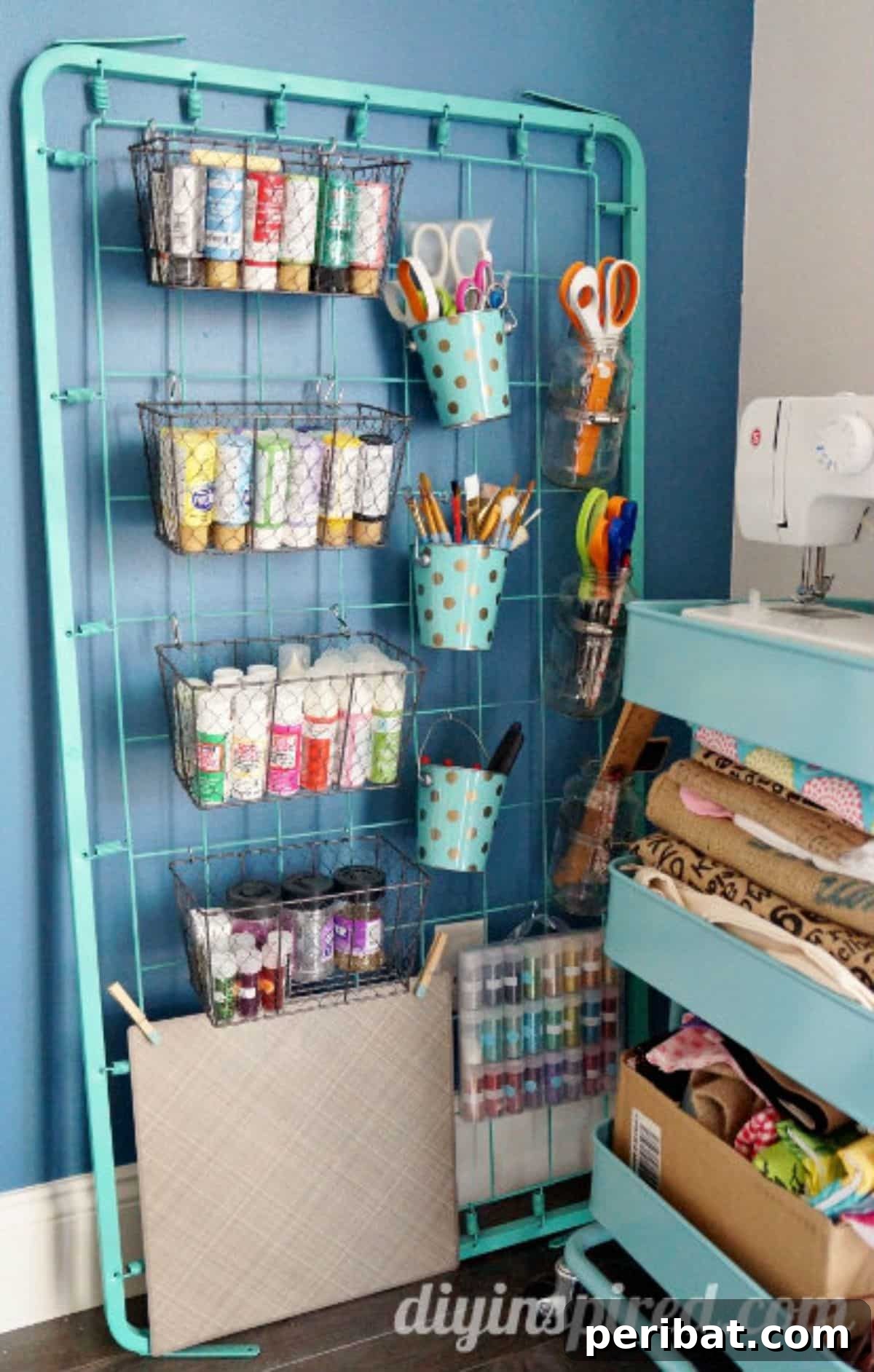 Cribs Reimagined 37 Clever Upcycling Ideas 10 Crib spring transformed into an organizer for craft supplies