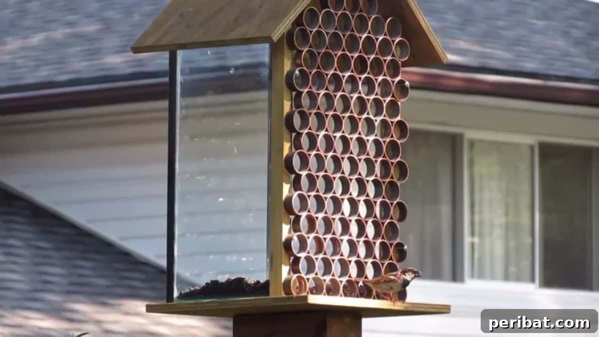 Squirrel Proof Bird Feeder Made From a 10-Gallon Aquarium!