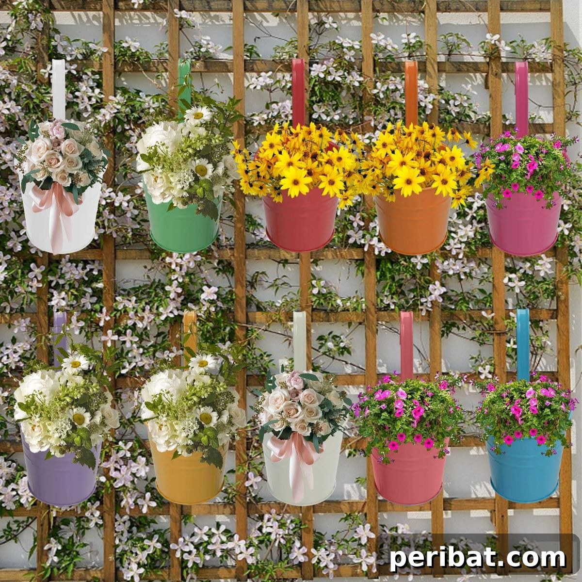 10-Piece Hanging Flower Pot