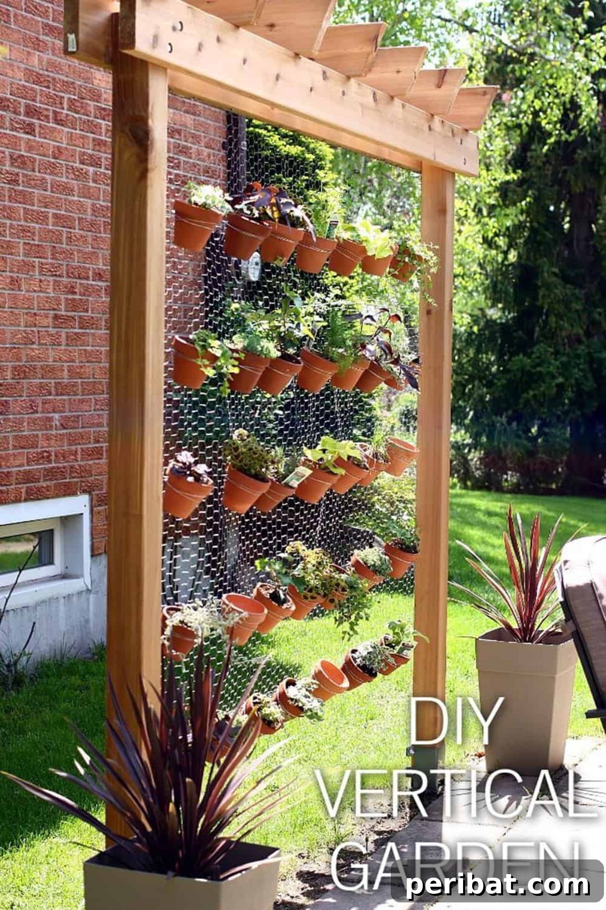 Hex Wire Wall Garden