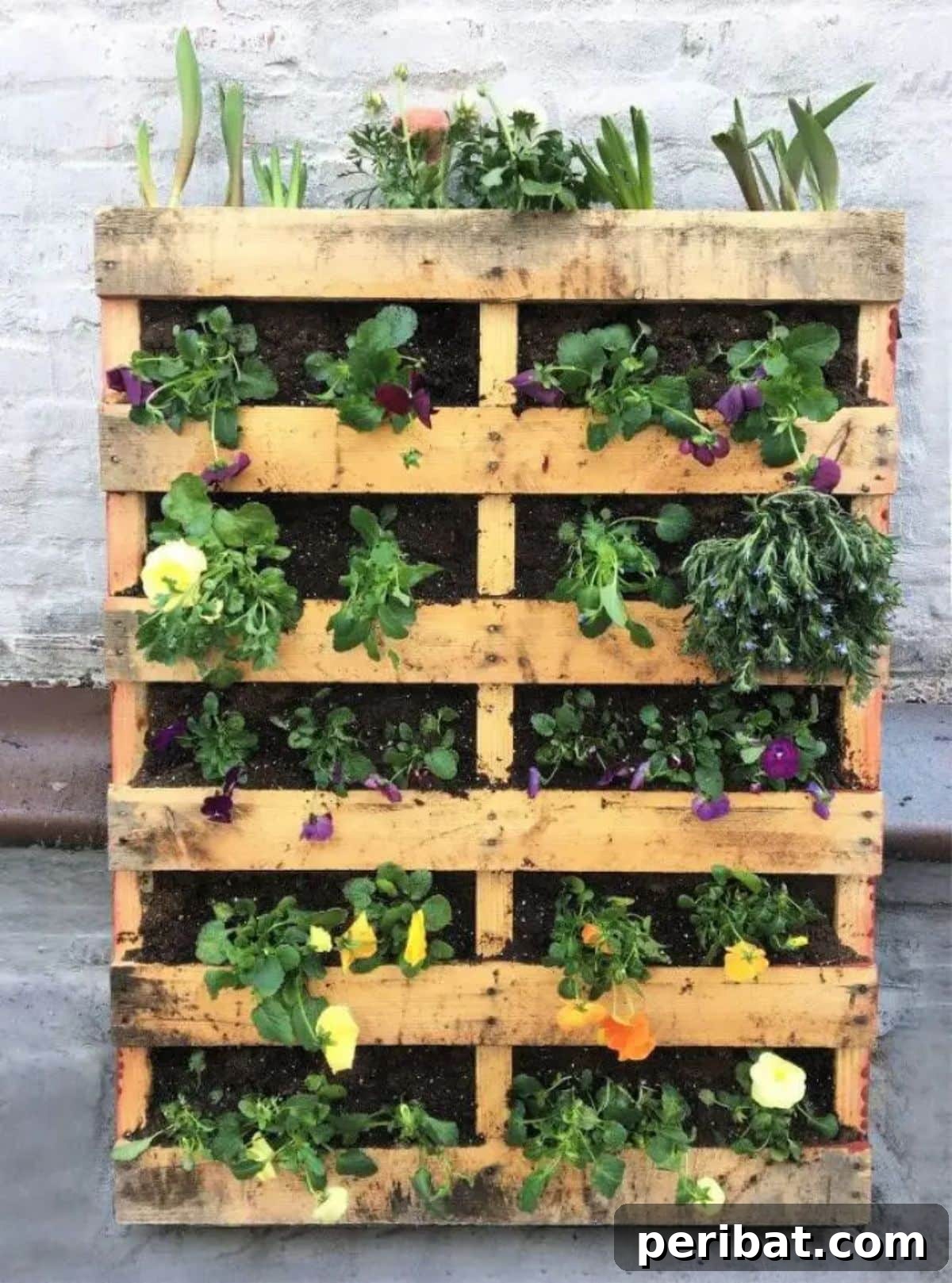 Vertical Pallet Herb Garden