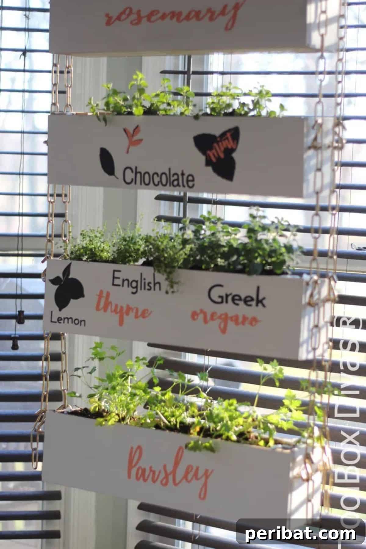 Vertical Herb Garden Using Toolboxes