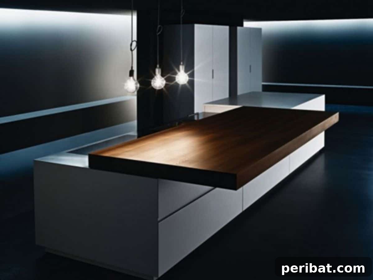 Contemporary Sliding Kitchen Counter