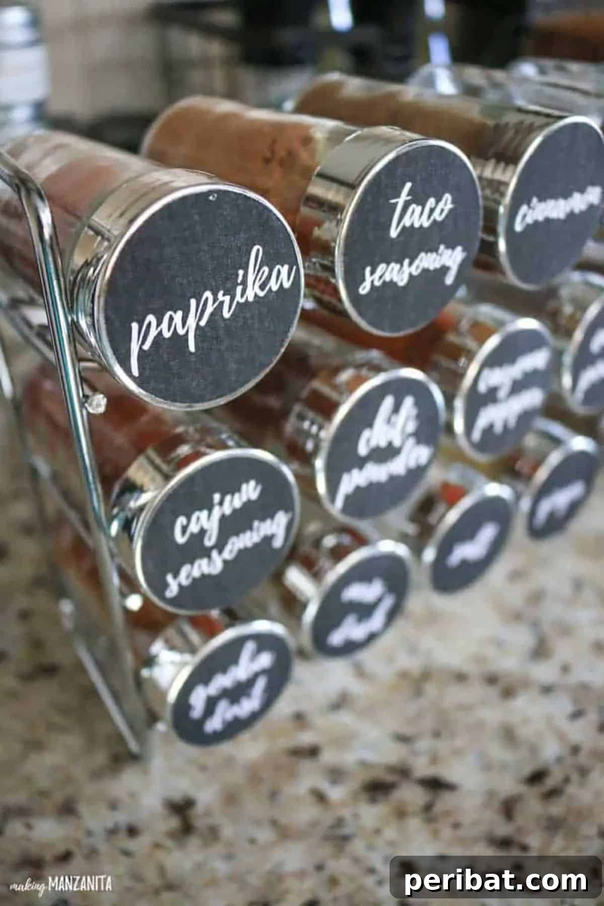 Spice Jar Sticker Labels