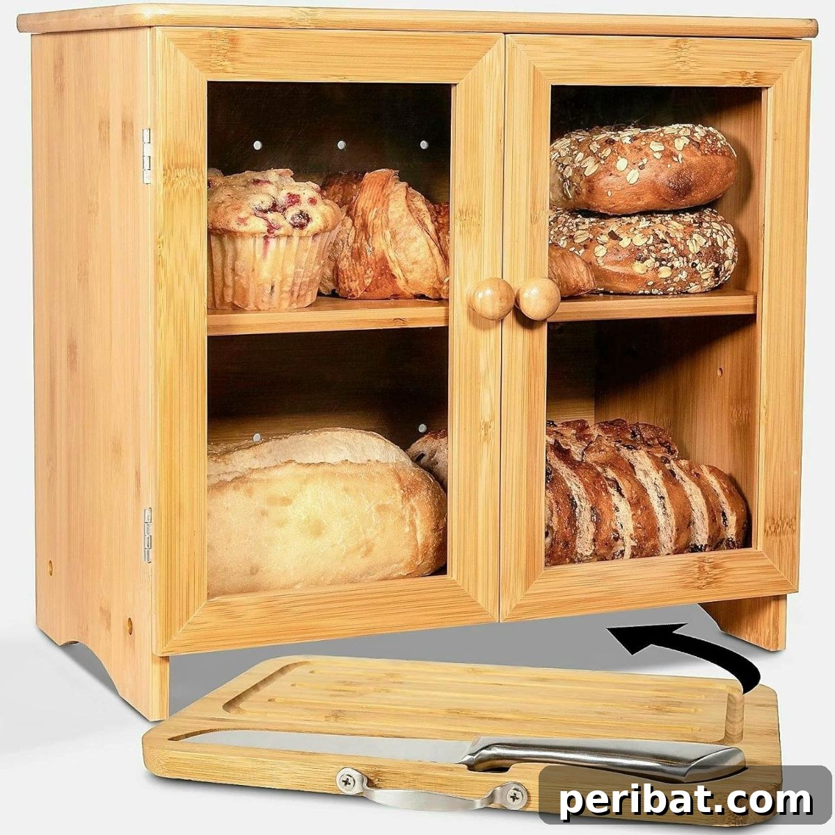 Large Bread Box for Kitchen Countertop