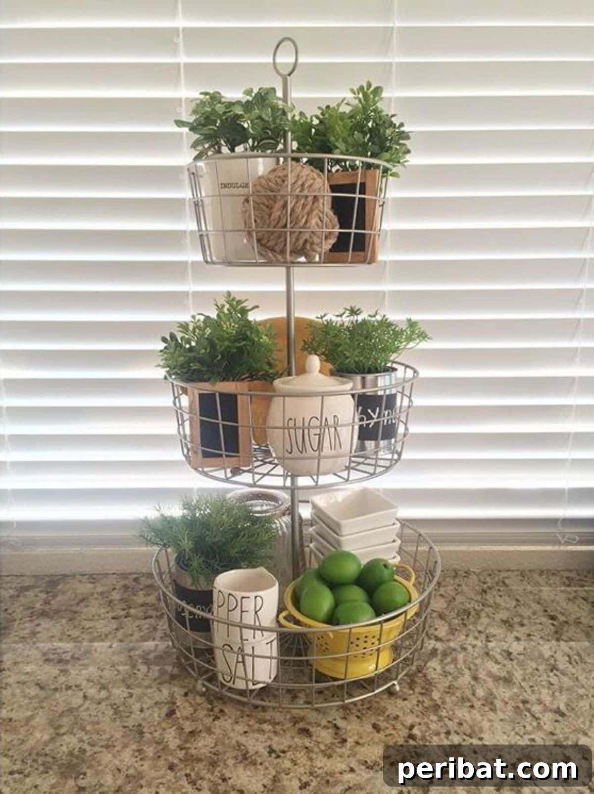 Three-Tiered Multi-purpose Wire Basket