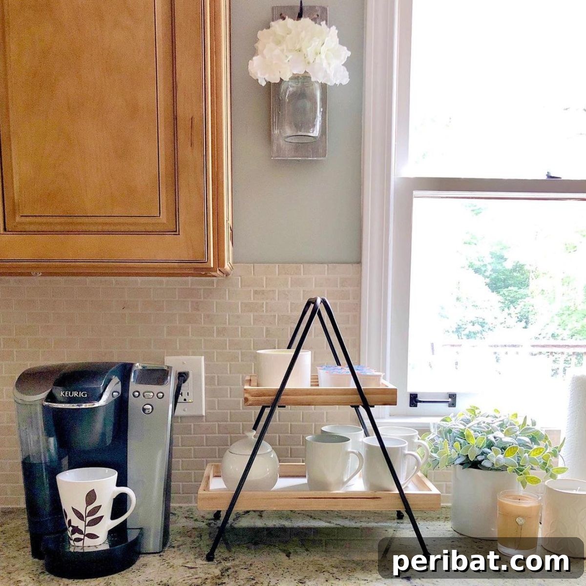 Two-Tiered Tea Cup Tray