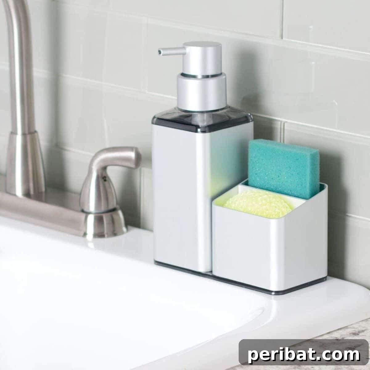 Kitchen Sink Soap Dispenser and Sponge Holder