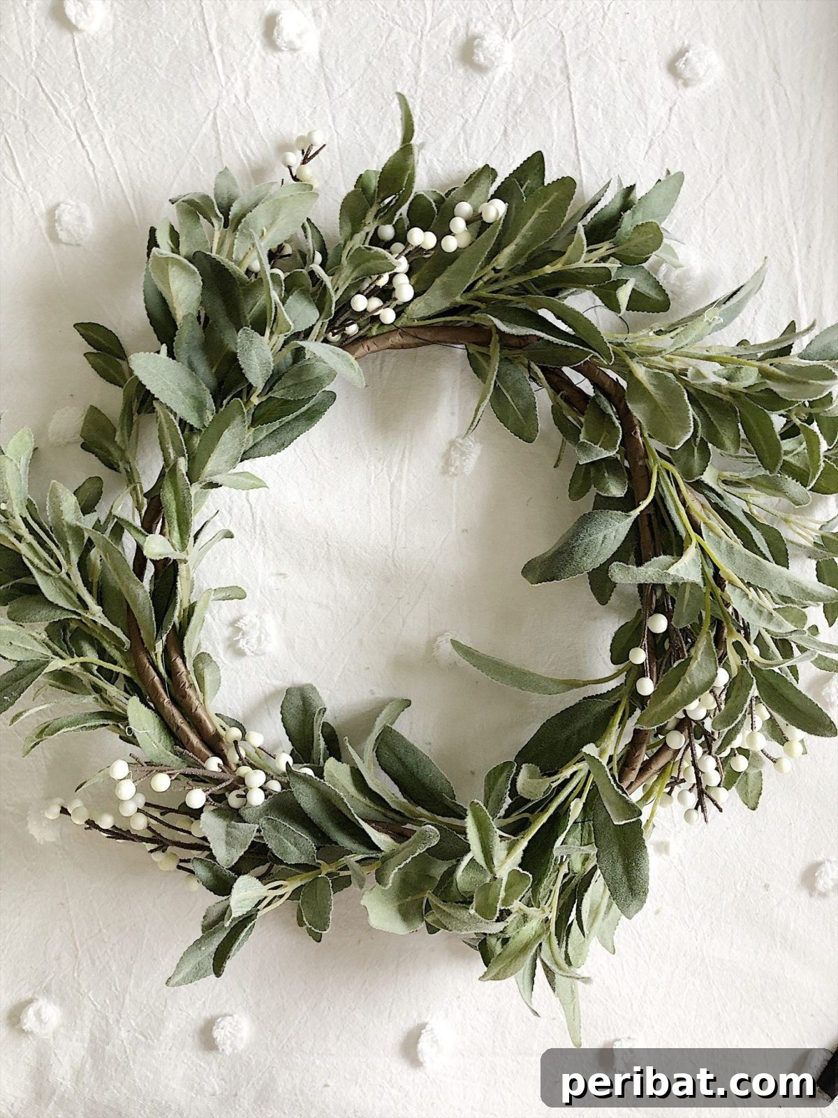 DIY Garland Christmas and Winter Wreath