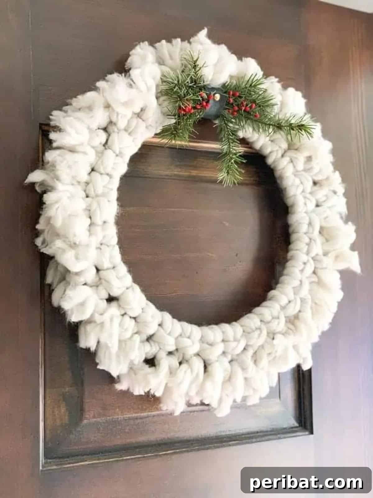 DIY Boho Chunky Yarn Wreath