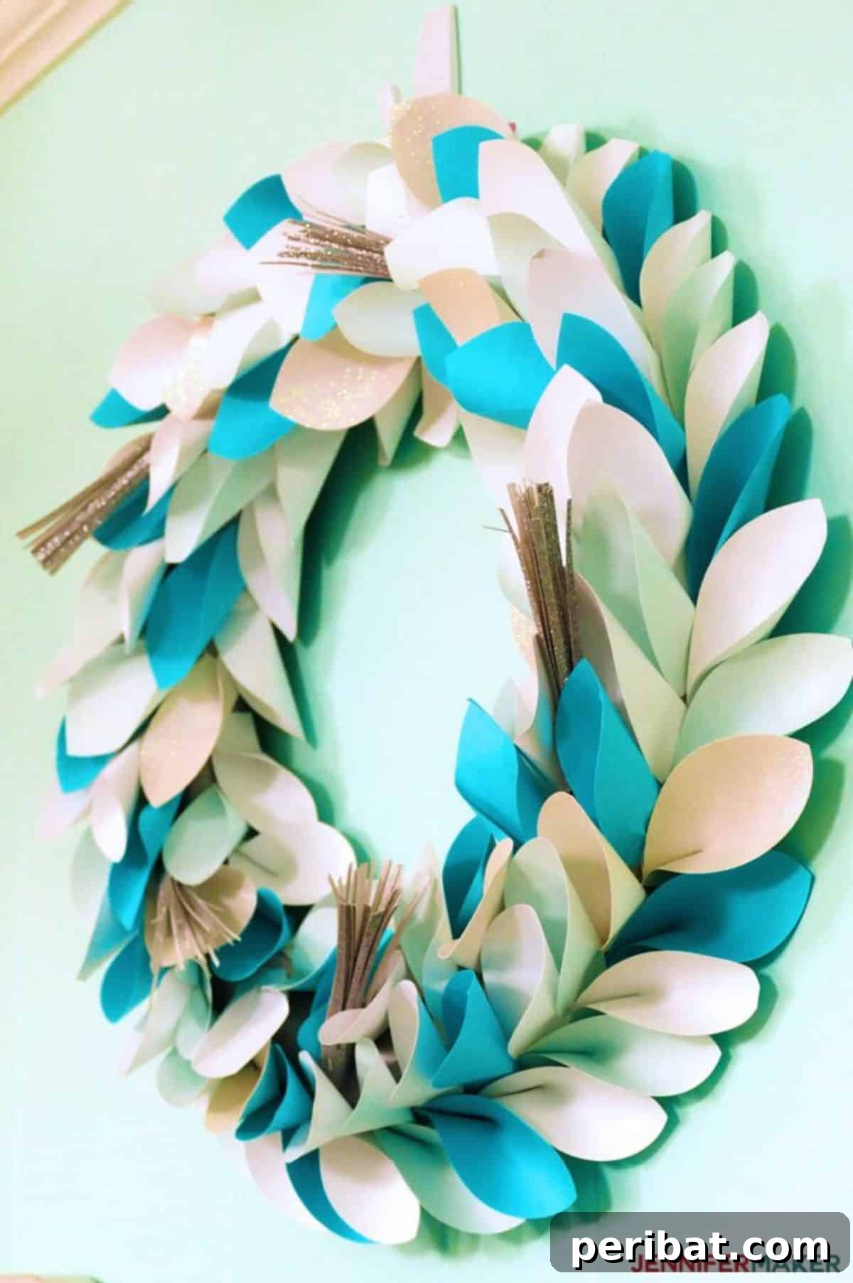 Layered Paper Wreath