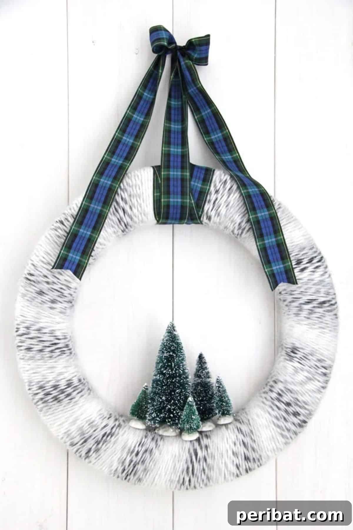 Winter Yarn Wreath