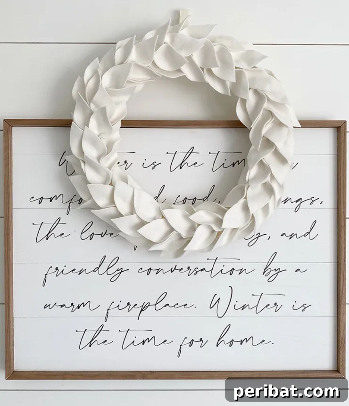 DIY Felt Leaf Wreath