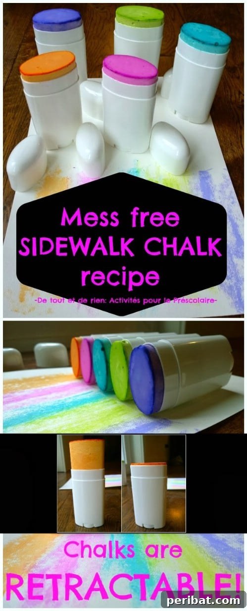Smart Parenting Shortcuts for a Stress-Free Home 21 Mess Free Sidewalk Chalk