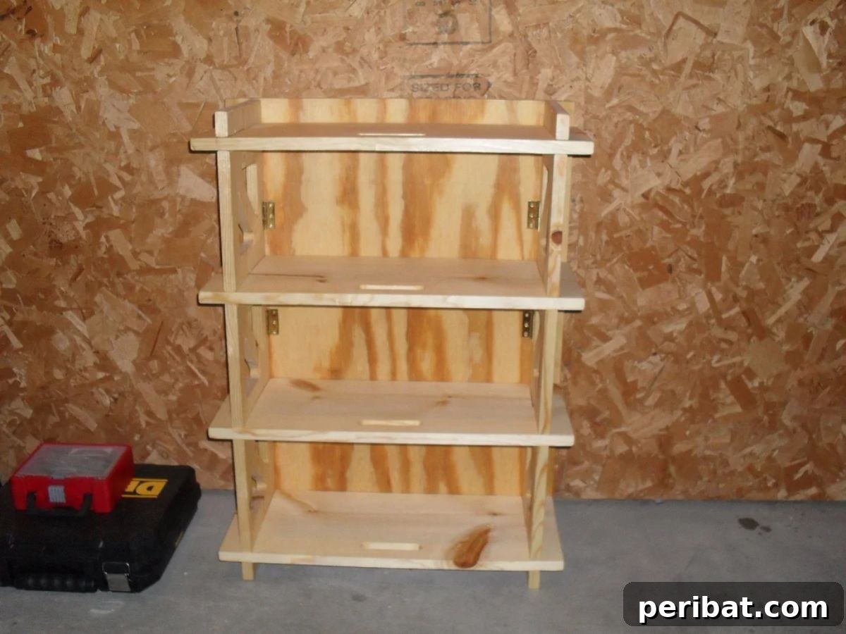 21 Transforming Shelves: Clever Designs for Dynamic Spaces 22 A set of DIY collapsible folding shelves, providing flexible storage that can be easily set up or put away.