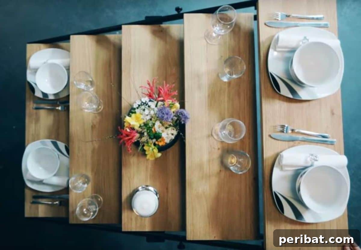 21 Transforming Shelves: Clever Designs for Dynamic Spaces 23 An innovative shelf system that swiftly converts into a functional table in a matter of seconds, highlighting rapid transformation.