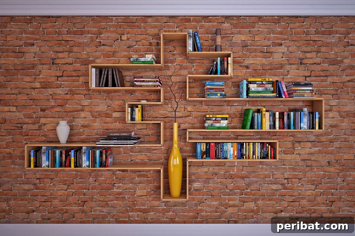 21 Transforming Shelves: Clever Designs for Dynamic Spaces 4 A modern, modular flex shelf system showcasing its customizable and adaptable shelving options for various needs.