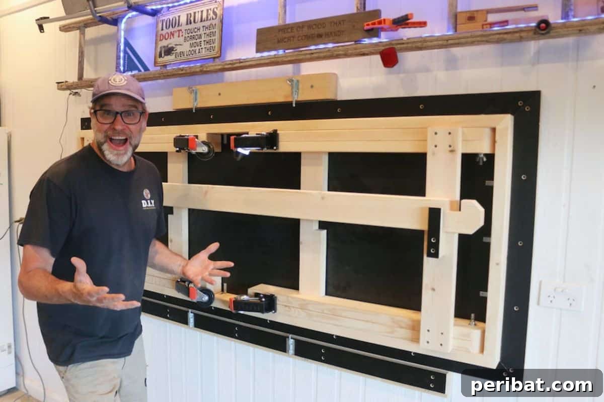 40 DIY Workbench Projects for Your Workshop 12 Wall Mounted Folding Workbench