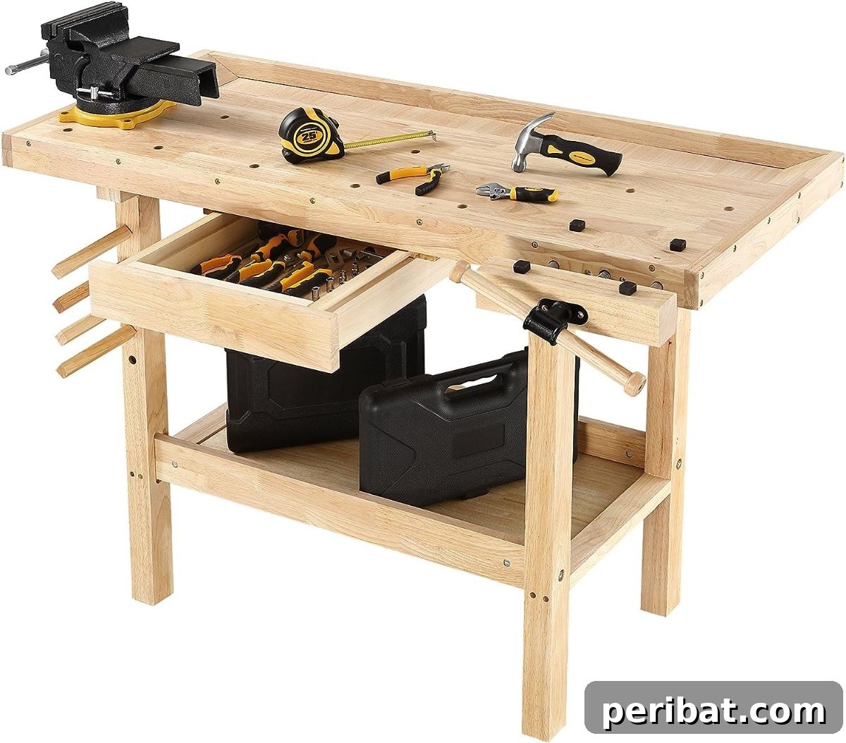 40 DIY Workbench Projects for Your Workshop 16 Olympia Tools HardWood Workbench