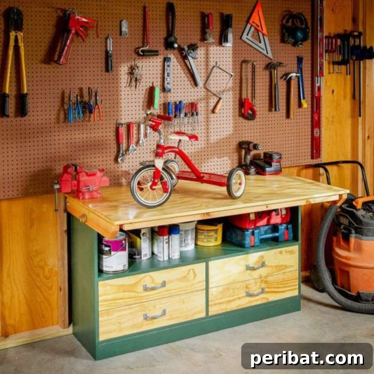 40 DIY Workbench Projects for Your Workshop 39 DIY Workbench for Small Spaces