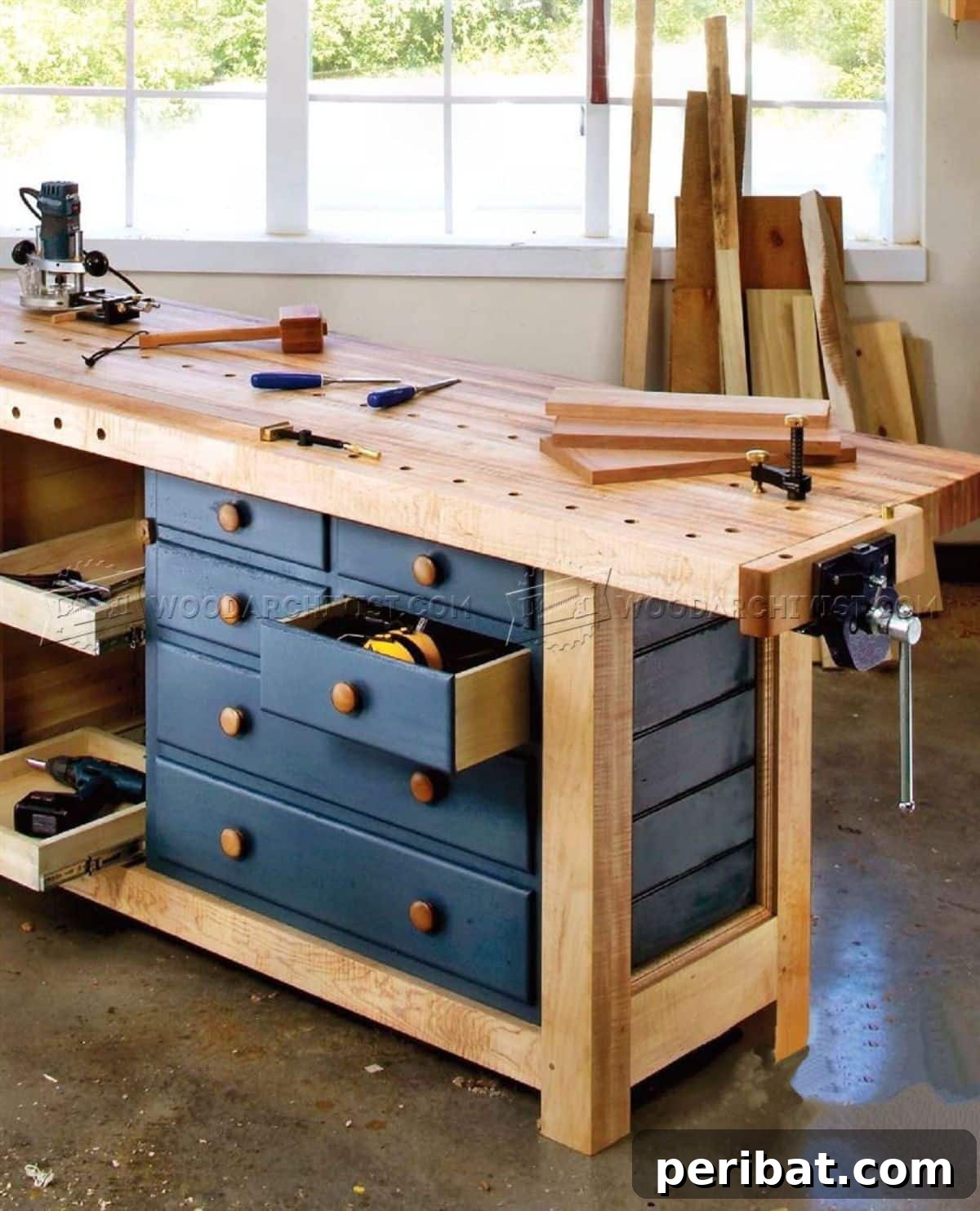 40 DIY Workbench Projects for Your Workshop 41 Shaker Workbench Plans