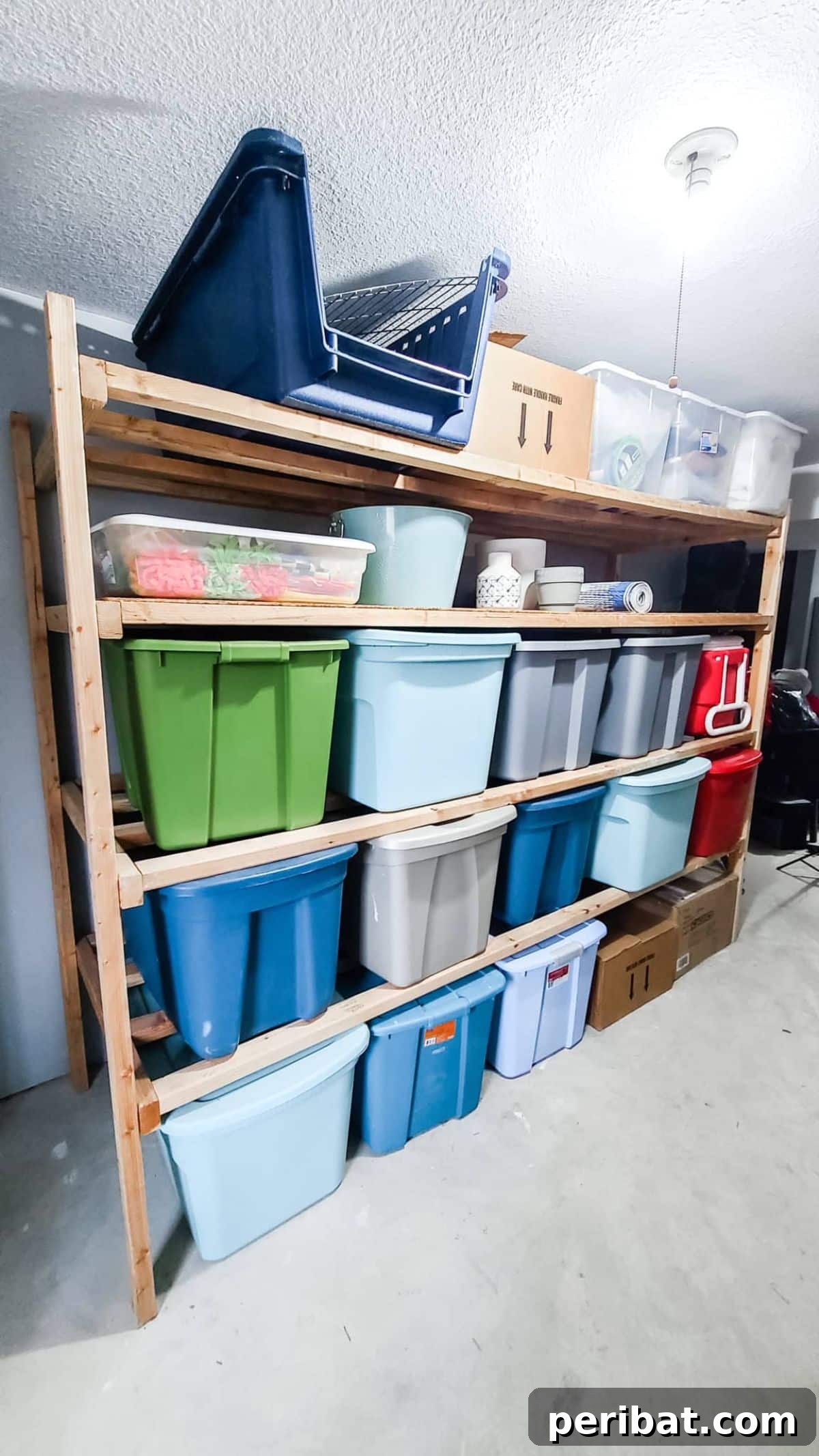 Mastering Tote Clutter: 31 DIY Hacks and Product Picks 13 Custom DIY Storage Shelves for Totes and Bins