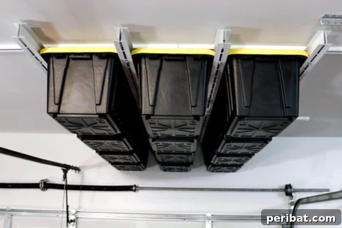 Mastering Tote Clutter: 31 DIY Hacks and Product Picks 22 EZ Slide Tote Storage System