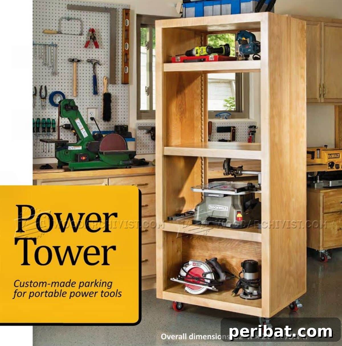 Smart Power Tool Storage Solutions 12 DIY Power Tool Storage Tower