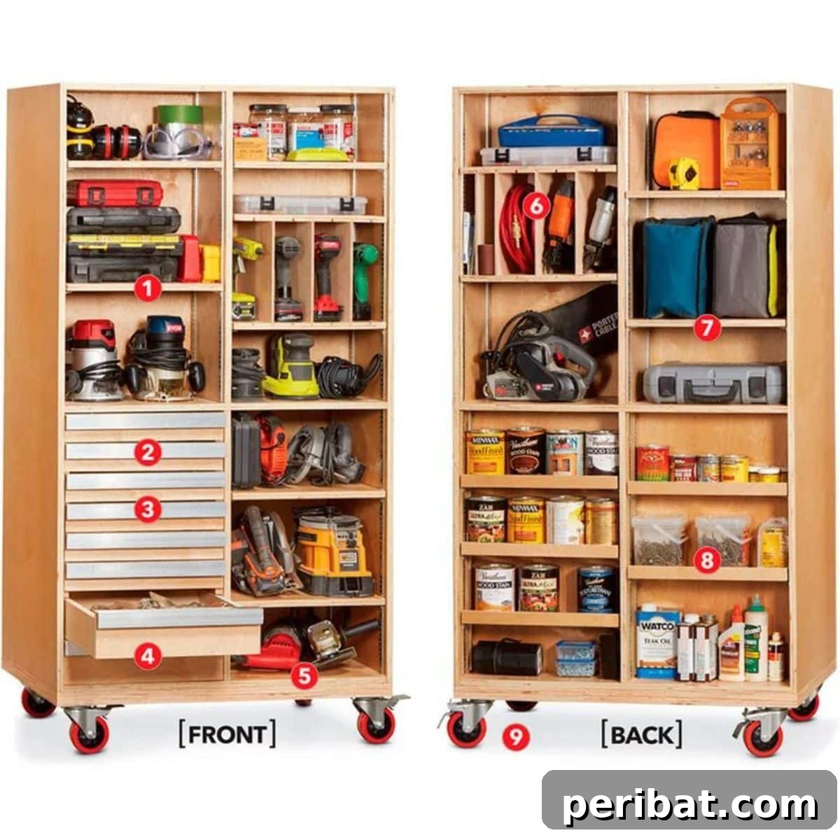 Smart Power Tool Storage Solutions 13 Super-Capacity Power Tool Cabinet