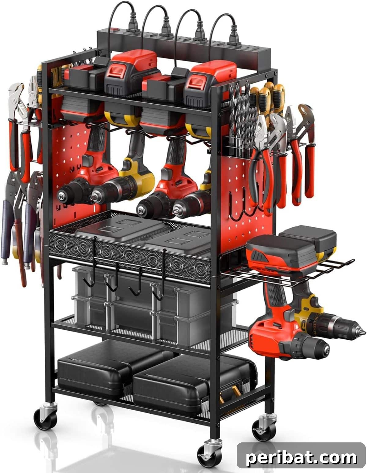 Smart Power Tool Storage Solutions 14 CCCEI Power Tool Box Utility Cart