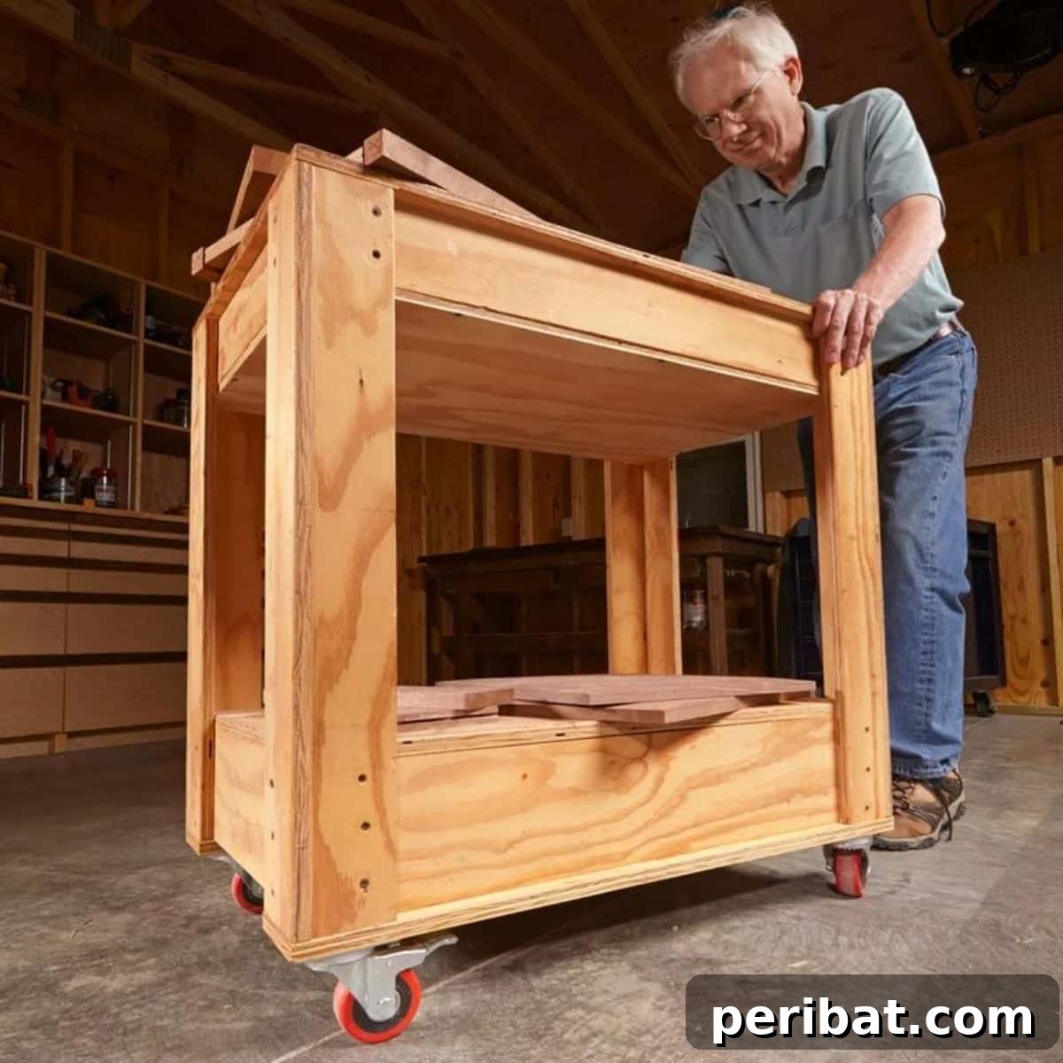 Smart Power Tool Storage Solutions 21 Rolling Tool Box Cart Storage